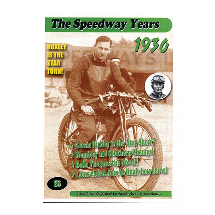 The Speedway Years - 1930
