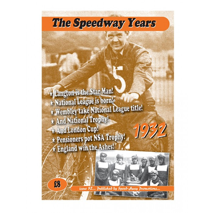 The Speedway Years - 1932