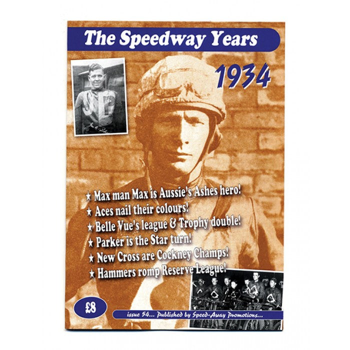 The Speedway Years - 1934